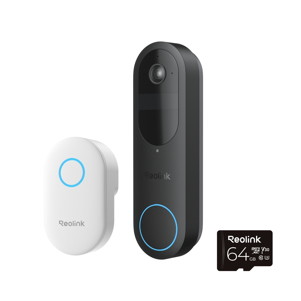 Reolink zvonek D340b + Chime + 64Gb microSD