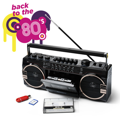 Levně Ricatech radiomagnetofon Pr1980 Ghettoblaster