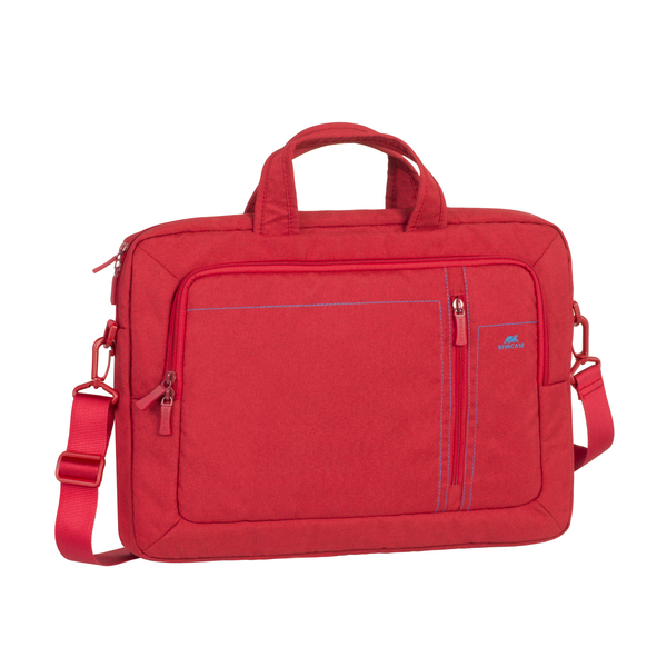 Riva Case 7530 plátěná stylová taška na notebook 15.6", červená