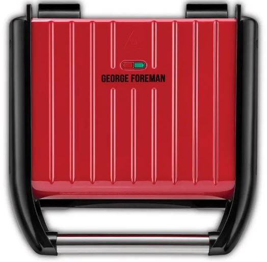 Levně George Foreman elektrický gril 25040-56 Steel Family Grill Red