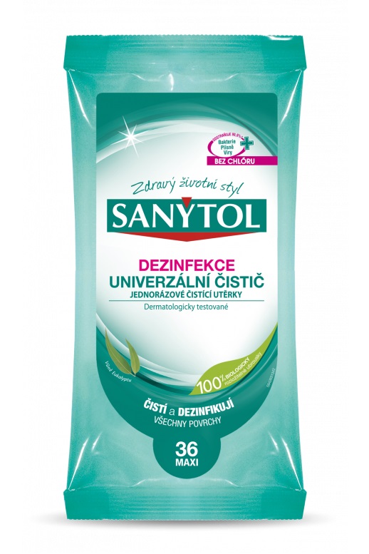 Sanytol dezinfekční čisticí utěrky