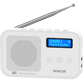 Levně Sencor radiopřijímač Srd 7200 W Dab+/fm