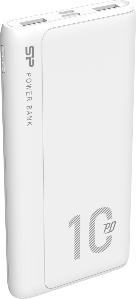 Levně Silicon Power powerbanka Qp15 Powerbank External battery 10000 mAh 2x Usb Qc 3.0 1x Usb-c Pd (SP10KMAPBKQP150W) White