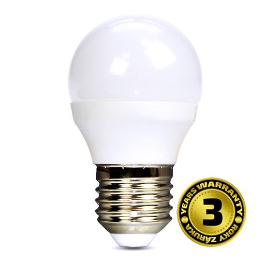 Solight Žárovka Led, miniglobe, 8W, E27, 3000K, 720lm, teplá bílá