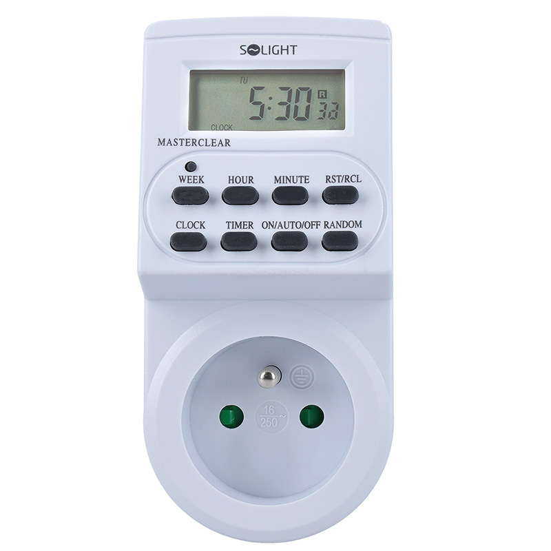 Solight spínací zásuvka časový spínač digitální, Dt03