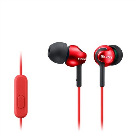 Levně Sony sluchátka Mdr-ex110ap Red
