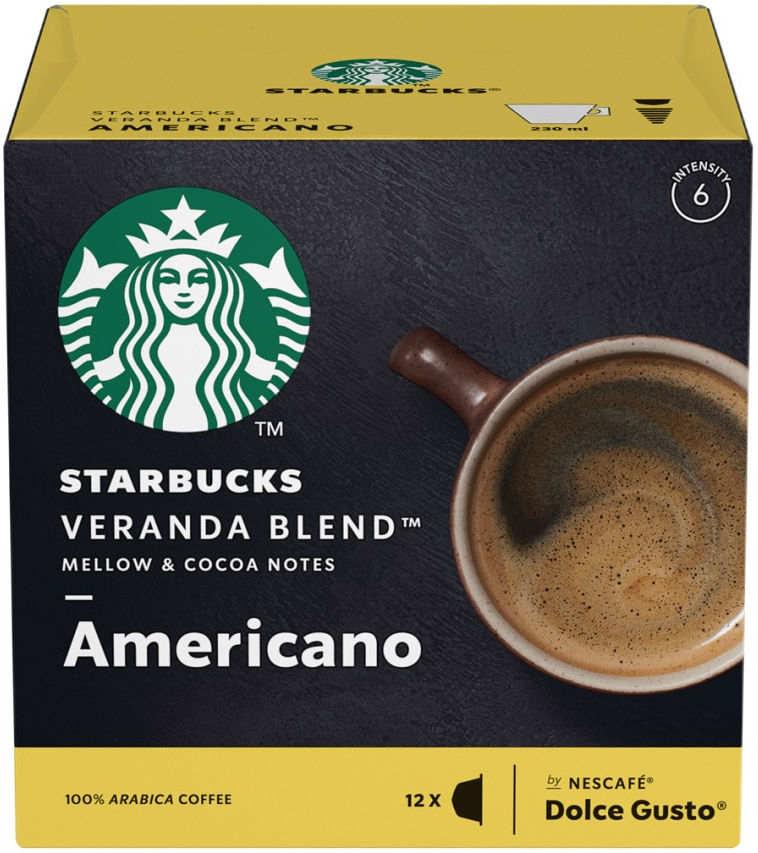 Levně Kávové kapsle Starbucks by Nescafé Dolce Gusto Veranda Blend
