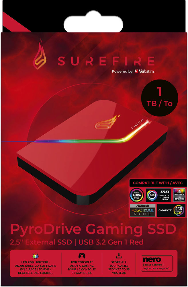 Surefire externí paměťový disk Pyrodrive Gaming Ssd 1 Tb 53693