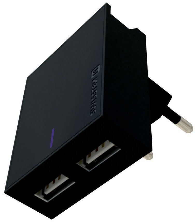 Swissten adaptér SMART IC 2x USB 3A B 22042000