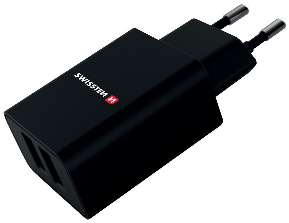 Swissten Adaptér Smart IC 2x USB 2,1A B
