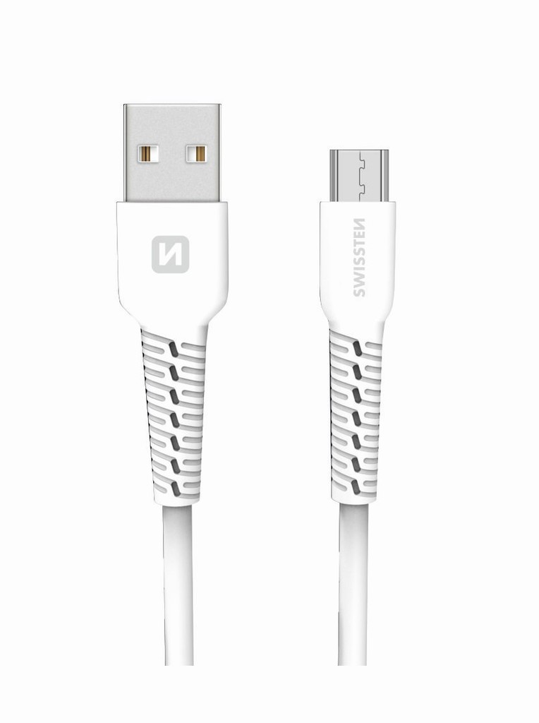 Swissten datový kabel MICRO USB 1M W