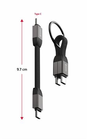 Swissten Usb kabel Kabel Usb-c/usb-c 9,7CM