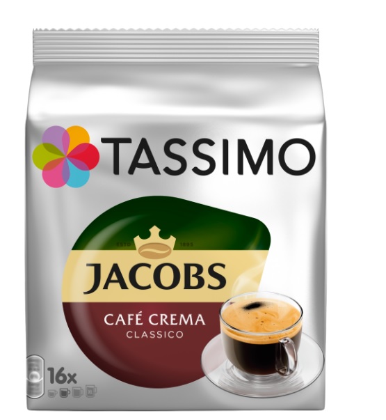 Levně Tassimo Jacobs Caffe Crema Classico16x7g