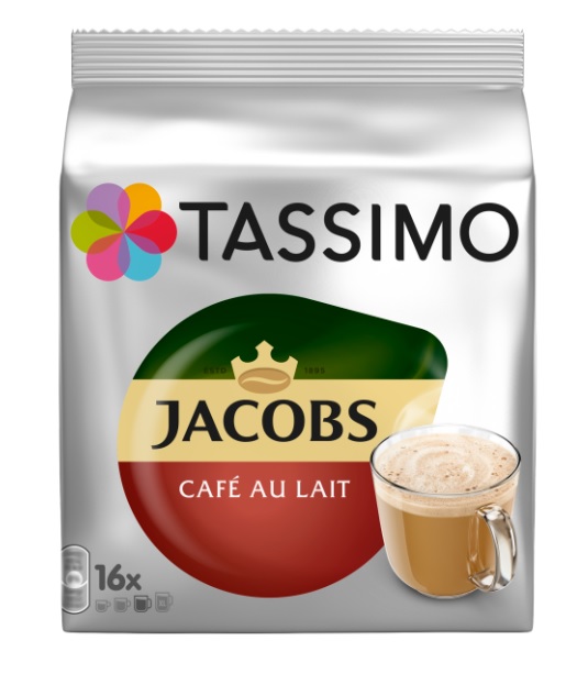 Levně Tassimo Jacobs Café au Lait 16x11,5g