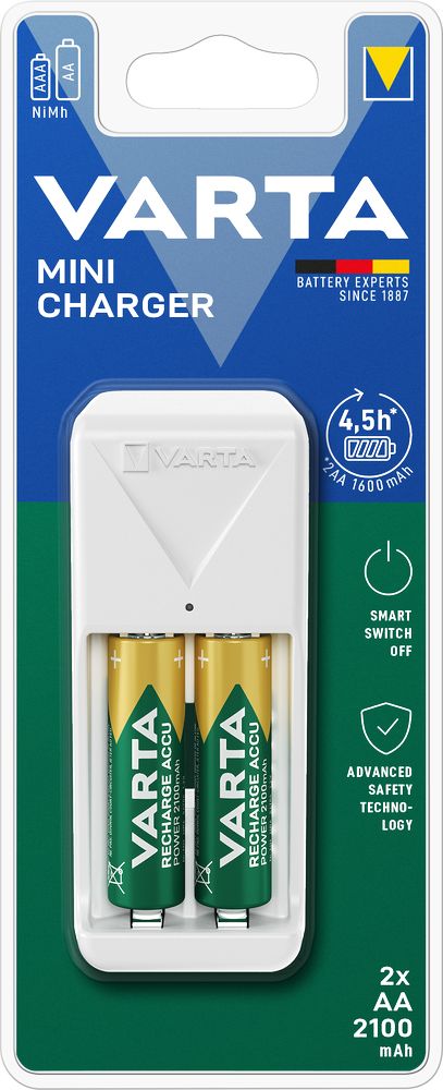 Varta nabíječka baterií Mini Charger + 2x Aa 2100 mAh R2u