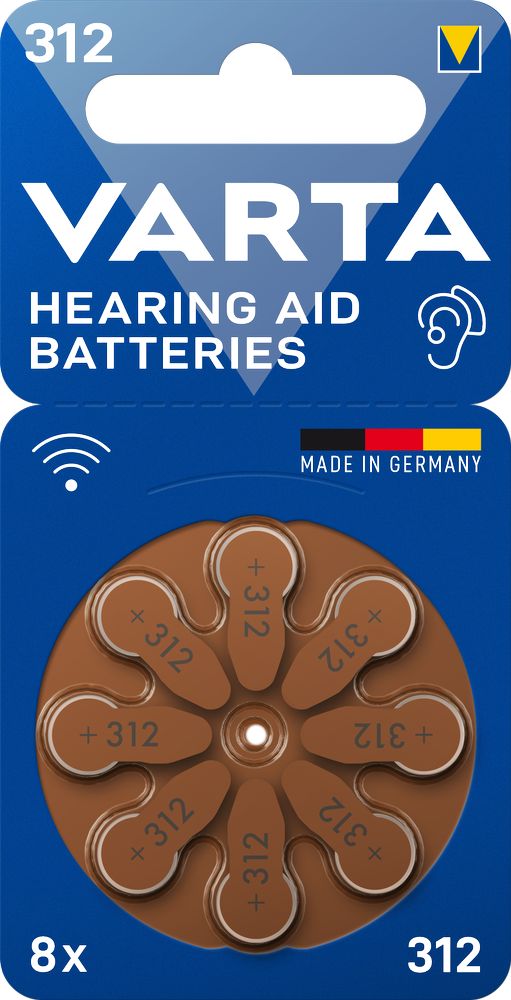 Varta knoflíková baterie Hearing Aid Battery 312 Bli 8