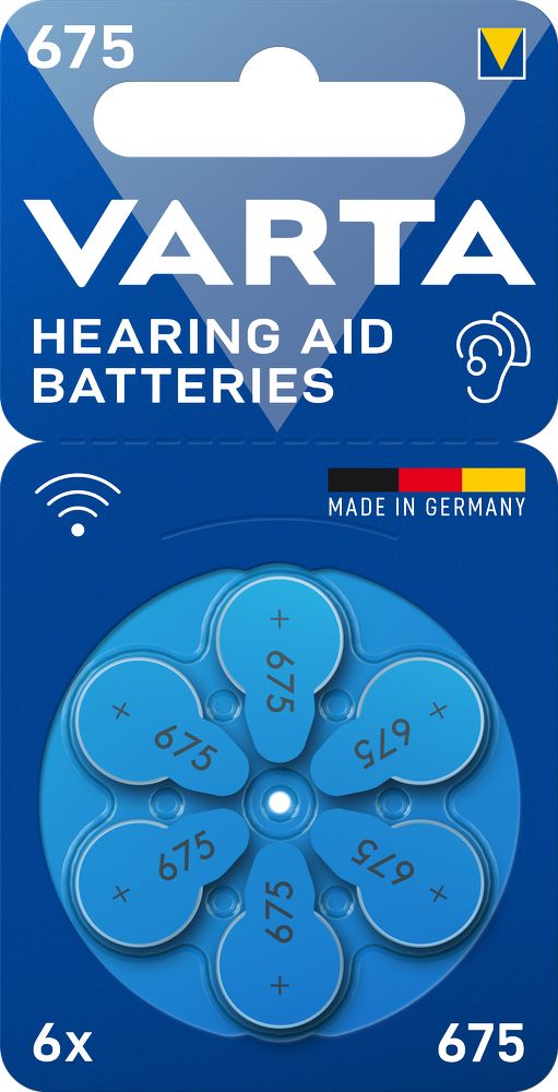 Varta knoflíková baterie Hearing Aid Battery 675 Bli 6