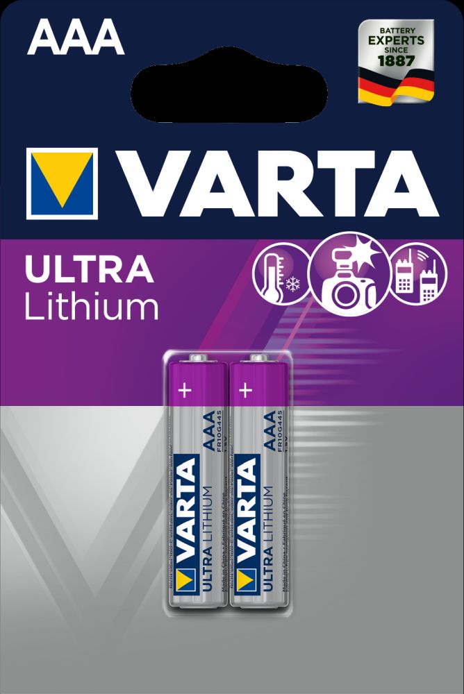 VARTA Ultra Lithium 2 AAA 6103301402