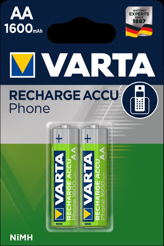 Varta Phone Power Accu, AA, 1 600 mAh - Baterie Varta Professional 1600 mAh AA 2ks