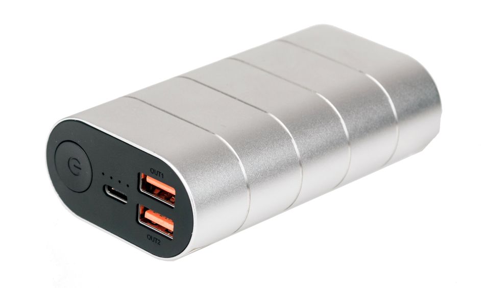 VERBATIM Powerbanka 10000mAh Quick Charge, 2xUSB-A 3.0 a 1x USB-C, kovová (49573)