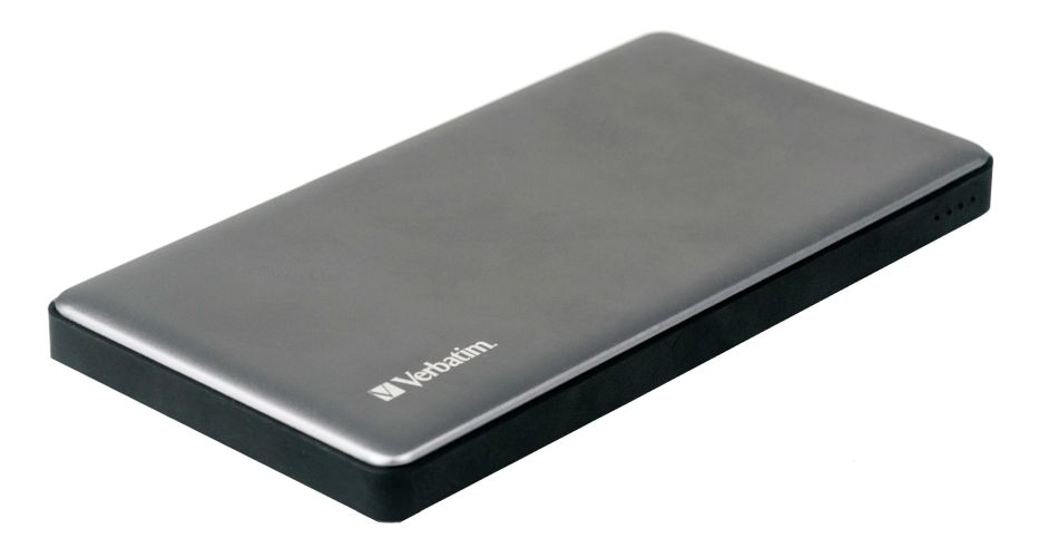 Powerbank Verbatim 10000 mAh, USB-C PD, QC 3.0 stříbrná (49576)