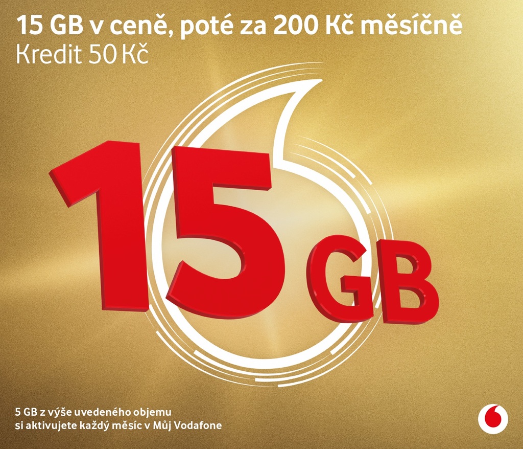 Vodafone SIM edice Zlatá karta