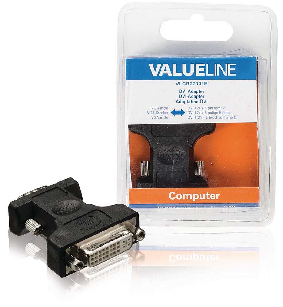 Valueline VLCB32901B, DVI-I x VGA adaptér