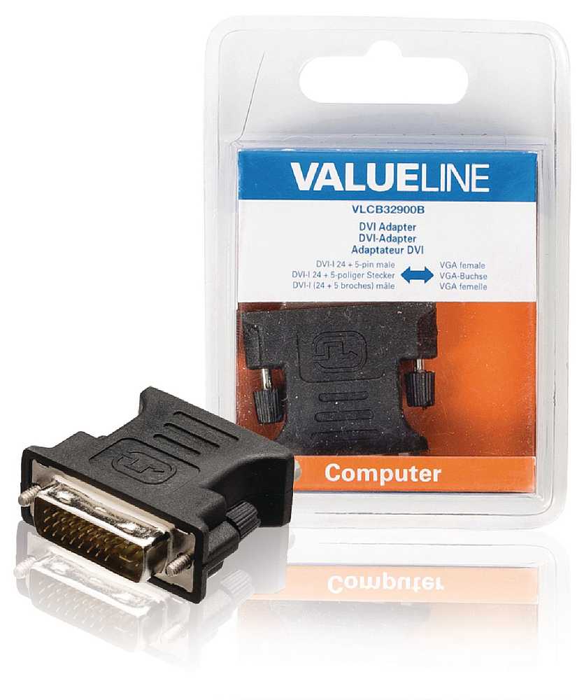 Valueline VLCB32900B, VGA x DVI-I adaptér