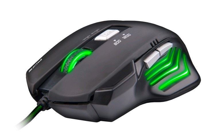 Levně C-tech myš Gm-01g Akantha (zelené podsvícení)