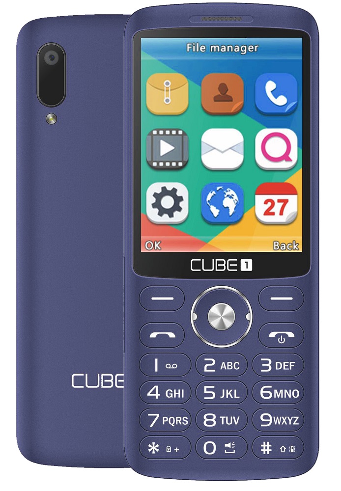 Levně Cube1 mobilní telefon F700 Blue