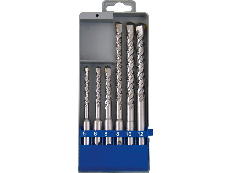 EXTOL CRAFT 23902 vrtáky SDS PLUS příklepové do betonu, sada 4ks, Ř6-8-10-12x160mm, SK