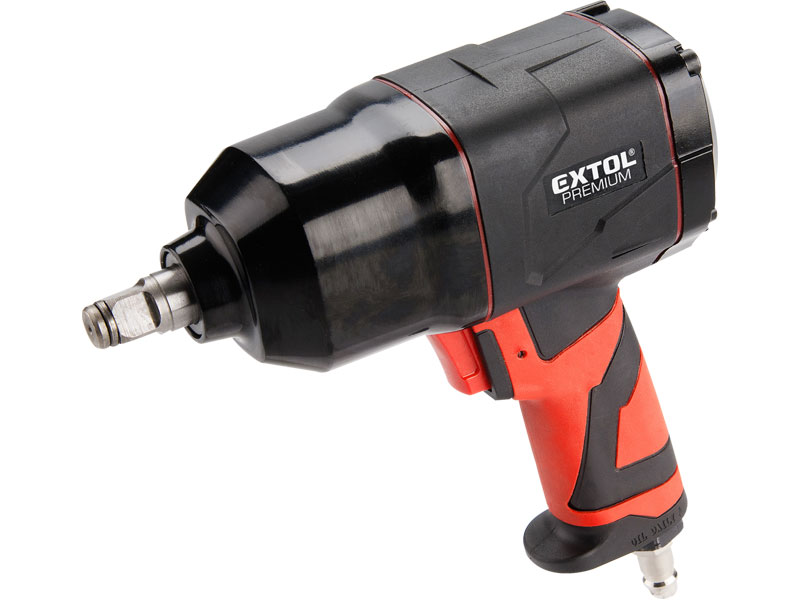 EXTOL PREMIUM 8865011 utahovák rázový, 1/2", kompozit, pneu, 340Nm