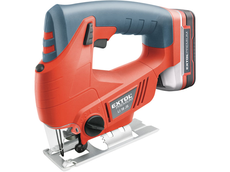 EXTOL PREMIUM 8891113 přímočará pila aku, 18V Li-ion, 1500mAh