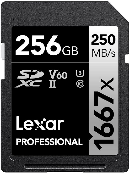 Lexar paměťová karta 256GB Professional