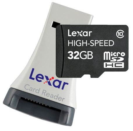 LEXAR 32GB micro SDHC Class 10+čtečkaUSB