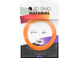 3DSimo Filament ABS II - oranžová, černá, bílá 15m
