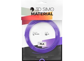 3DSimo Filament PLA II - červená, fialová, zelená 15m