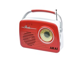 AKAI APR-11R RED Rádio v retro stylu
