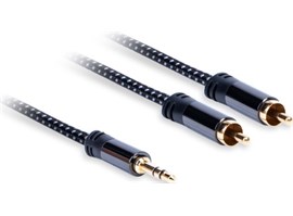 AQ Premium PA42015, kabel 3,5 mm Jack - 2xRCA, délka 1,5 m, xpa42015