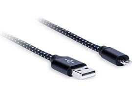 AQ Premium PC64010, kabel MicroUSB, 2.4A, délka 1 m, xpc64010