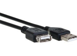 AQ KCV018 - prodlužka USB 2.0 A F - USB 2.0 A M, délka 1,8 m