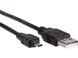 AQ KCE018 - kabel Mini USB 8pin M - USB 2.0 A M, délka 1,8 m