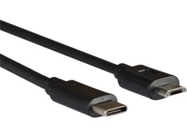 AQ KCK010 - kabel USB 3.1 C M - micro USB M, délka 1,0 m