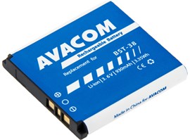 AVACOM GSSE-BST38-S930 Li-Ion 3,6V 930mAh - neoriginální - Baterie do mobilu Sony Ericsson S510i, K770 Li-Ion 3,6V 930mAh (náhrada BST-38)