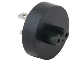 Zásuvkový konektor Typ A (US) pro USB-C nabíječky, černá