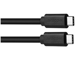 AVACOM Datový a nabíjecí kabel USB Type-C - USB Type-C, 40cm, černá