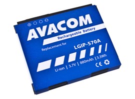 AVACOM GSLG-KP500-S880A Li-Ion 3,7V 880mAh - neoriginální - Baterie do mobilu LG KP500 Li-Ion 3,7V 880mAh (náhrada LGIP-570A)