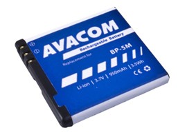 AVACOM GSNO-BP5M-S950A Li-Ion 3,7V 950mAh - neoriginální - Baterie do mobilu Nokia N81, 6500 Slide Li-Ion 3,7V 950mAh (náhrada BP-5M)