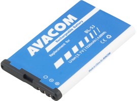 AVACOM GSNO-BL5J-S1320 Li-Ion 3,7V 1320mAh - neoriginální - Baterie do mobilu Nokia 5230, 5800, X6 Li-Ion 3,7V 1320mAh (náhrada BL-5J)