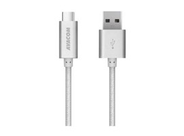 AVACOM TPC-100S kabel USB - USB Type-C, 100cm, stříbrná - AVACOM DCUS-TPC-100S